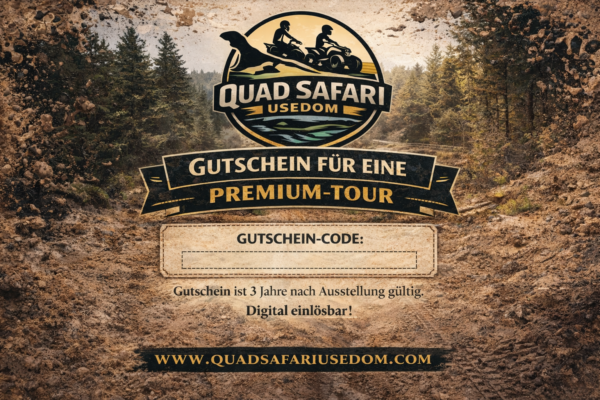 Quad Safari Usedom Gutschein Premium-Tour 3 Premium-Tour