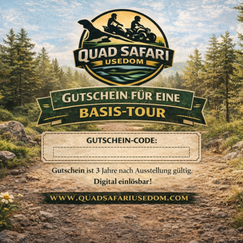 Quad Safari Usedom Gutschein Basis-Tour 2 Basis-Tour